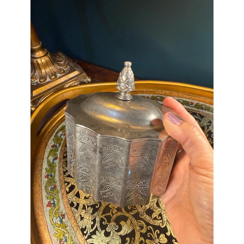 Vintage Godinger Silver Jewelry Casket with Red Lining - Picture 6 of 11
